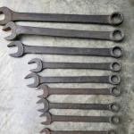 Antique tools LOT 1 - set of 9 S.A.E. Snap-On wrenches