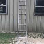 20 FT Aluminum Extension ladder, with roof support