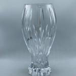 Large Beautiful Nice Quality Cut Crystal Modern Sleek Flower Vase Slovenia