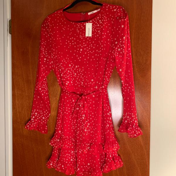 Photo of NWT, Jai Ami Dress, Red /White Mini Print, Sz M/L