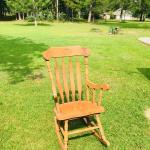 Rocking chair, solid wood