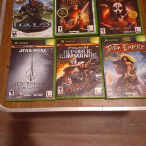 Photo of 6 Original Xbox games.