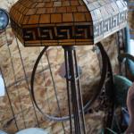 REPRODUCTION BUT VERY WELL MADE STAIN GLASS FLOOR LAMP
