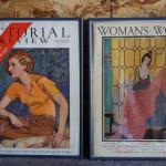 PAIR OF ORIGINAL VOGUE MAGAIZINES AND WOMANS WORLD FRAMED