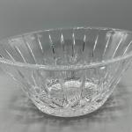 Vintage Thick Crystal Glass Serving Display Bowl