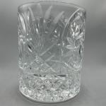 Vintage Lead Crystal Glass Champagne Wine Cooler Diamonds Fans Sunburst Design