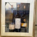 Frame print, California wines