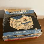 Vintage Plasticville Hospital Kit O Scale building with box
