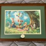 Pooh “Splendiferous Picnic" Limited Edition Lithograph Signed by James Coleman