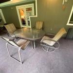OUTDOOR DECK FURNITURE, PATIO SET, TABLE & CHAIRS