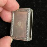 Vintage Sterling Match Safe Monogram Case
