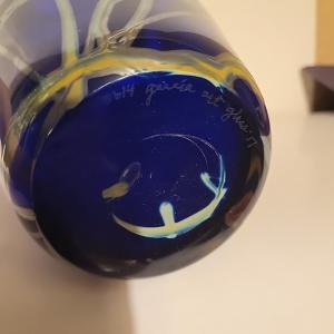 Photo of Garcia Art Glass Inc. Signed Vase