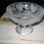 Frosted crystal bowls