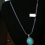 Nickel Silver Turquoise(sy) Pendant on Chain