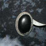 Nickel Silver Black Onyx Ring