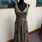 Tadashi Cheeta Print Dress in 100% Silk, Sz 8, Stunning!!!