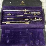 Old Drafting Set with Case, ANTIQUE 
