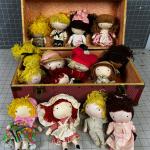 VINTAGE Pocket Dolls, by the CASE! In a Darling Carrying CASE!