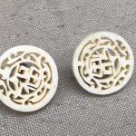 Vintage Carved Earrings