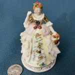 OCCUPIED JAPAN DRESDEN-LIKE LACEY CHINA DOLL 