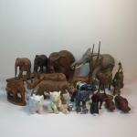 LOT 128M: Animal Collectibles: Lenox, Cloisonne, Wood, Marble - Elephants & More