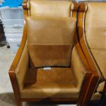 Pair of quality leather chairs