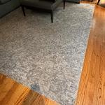 Crate and Barrel gray rug