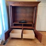 Armoire/Wardrobe/Entertainment Cabinet (Solid Cherry)