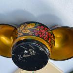 Vintage Hand Painted Khokloma Wood Bowls