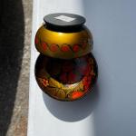Vintage Hand Painted Khokloma Wood Bowls
