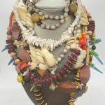 LOT 115: Tropical Themed Shell and Bead Necklaces