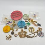 LOT 109: Collection of Buttons and Pins