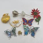 LOT 119: Nature Themed Pins/Brooches