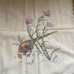 Embroidered Pheasant decor