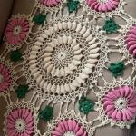 Vintage Pink and green table decor