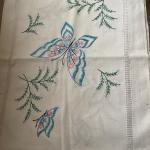 Vintage embroidery Butterfly decor