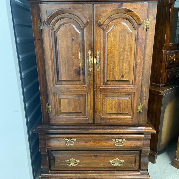 Photo of Armoire dark solid wood