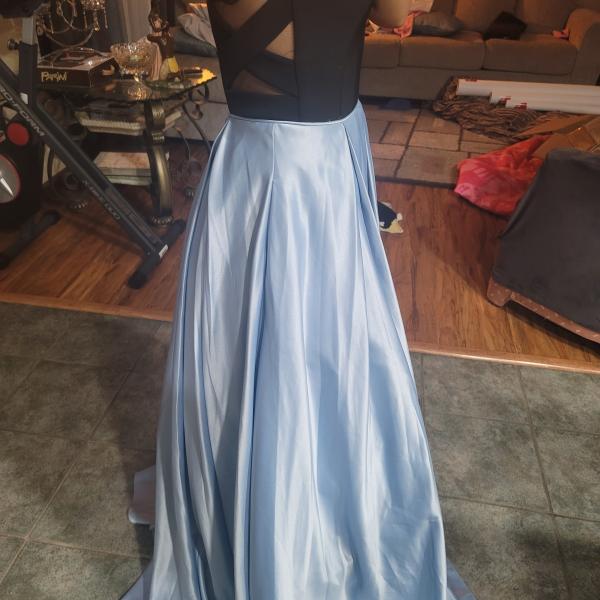 Photo of Prom dress black and baby blue