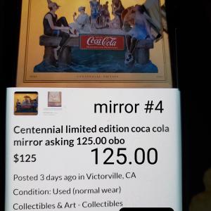 Photo of Bicentennial coca cola mirror 