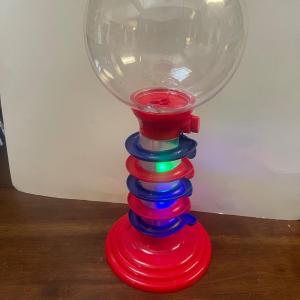 Photo of Sweet N Fun 21 Inch Light & Sound Spiral Gumball Bank. Red Candy Machine.Lights 