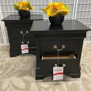 Photo of NEW Pair of Black Nightstands-PRICE REDUCED!