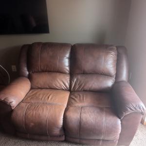 Photo of Leather Love seat