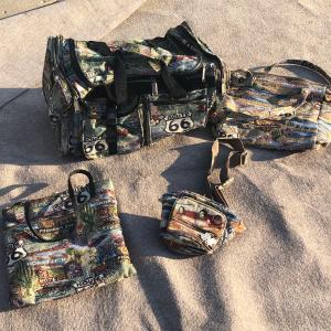 Photo of Route 66 upholstered bag set