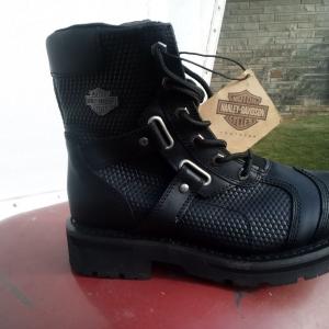 Photo of Harley Davidson combat boots mens size 7 1/2 black 