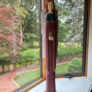 Photo of 30" Wooden Angel with star