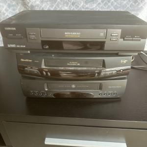 Photo of VHS players in good working condition.