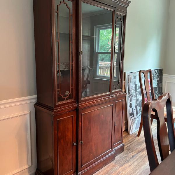 Photo of Antique dining hutch