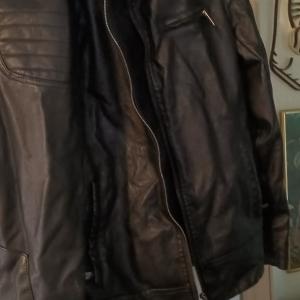 Photo of Black leather jacket
