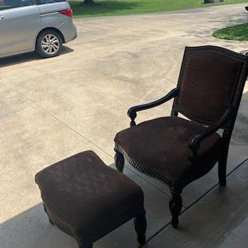 Photo of Matching arm chair & ottoman
