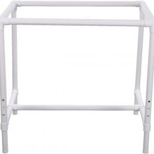 Photo of DRITZ Quilters Floor stand Quilt Frame 39”x 28” Adjustable Lightweight PVC